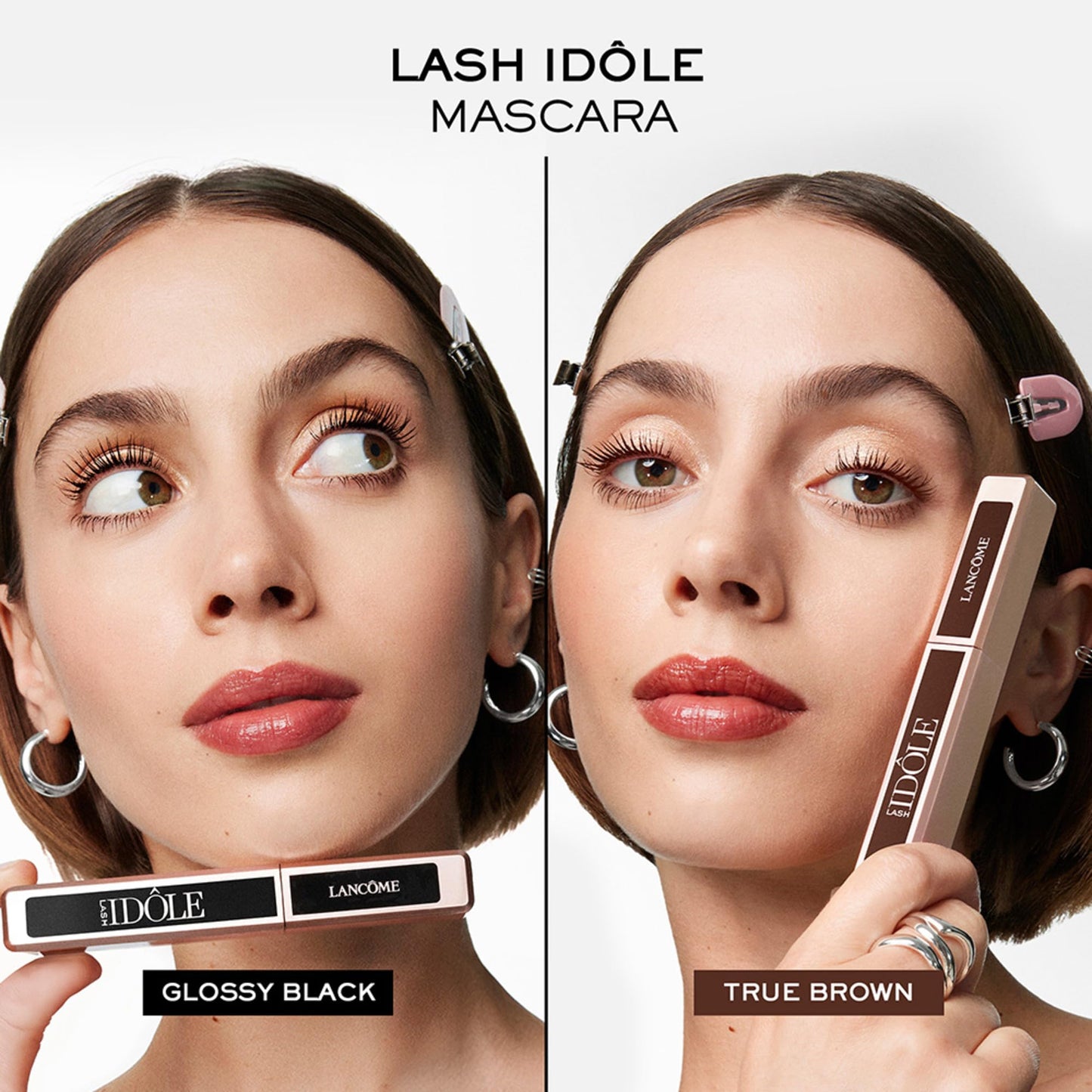 Lancôme Lash Idôle Lash-Lifting & Volumizing Mascara - Brown Mascara for Instant Volume, Length & Lift - Smudge Proof & Up To 24H Wear - Brown Lancôme