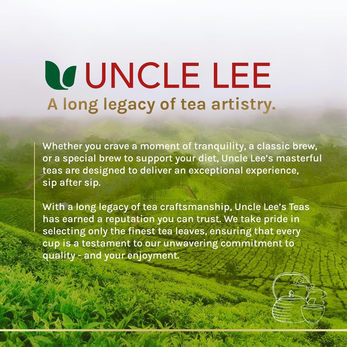 Uncle Lee's Senna Tea 3-Pack – Green Wellness Blend, Caffeine-Free 100% Natural Herbal Tea for Digestive Comfort, 30 Bags Each