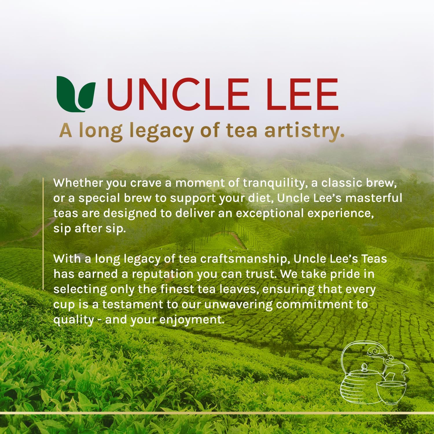Uncle Lee's Senna Tea 3-Pack – Green Wellness Blend, Caffeine-Free 100% Natural Herbal Tea for Digestive Comfort, 30 Bags Each