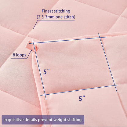Weighted Blanket for Adults(20lbs,60"×80",Pink) Queen Size for 190-210Ibs 🍁 All In One Marketplace Canada