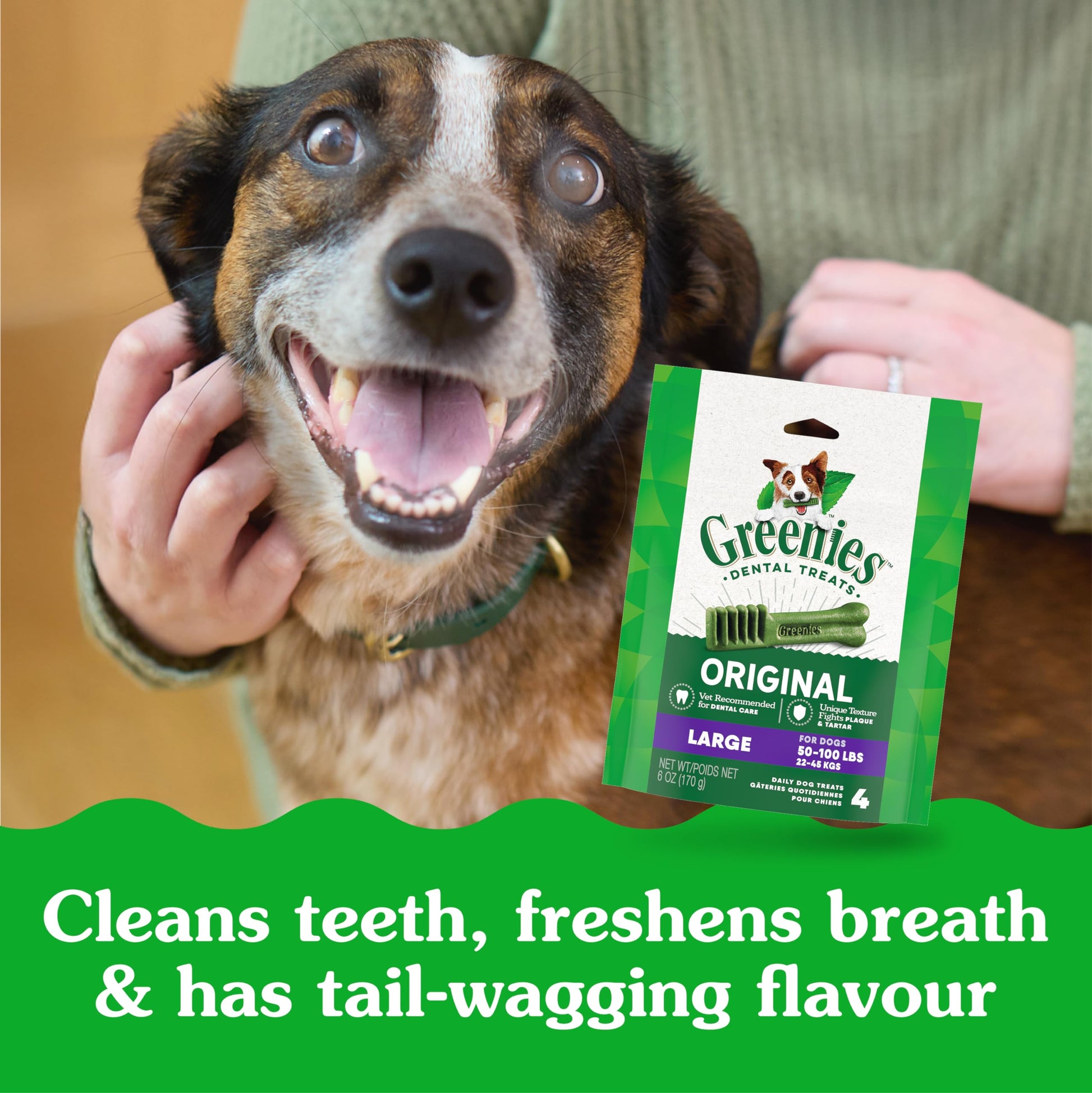 GREENIES Dog Treats Original Large Natural Dental Care, (34 Treats) 54oz. Pack