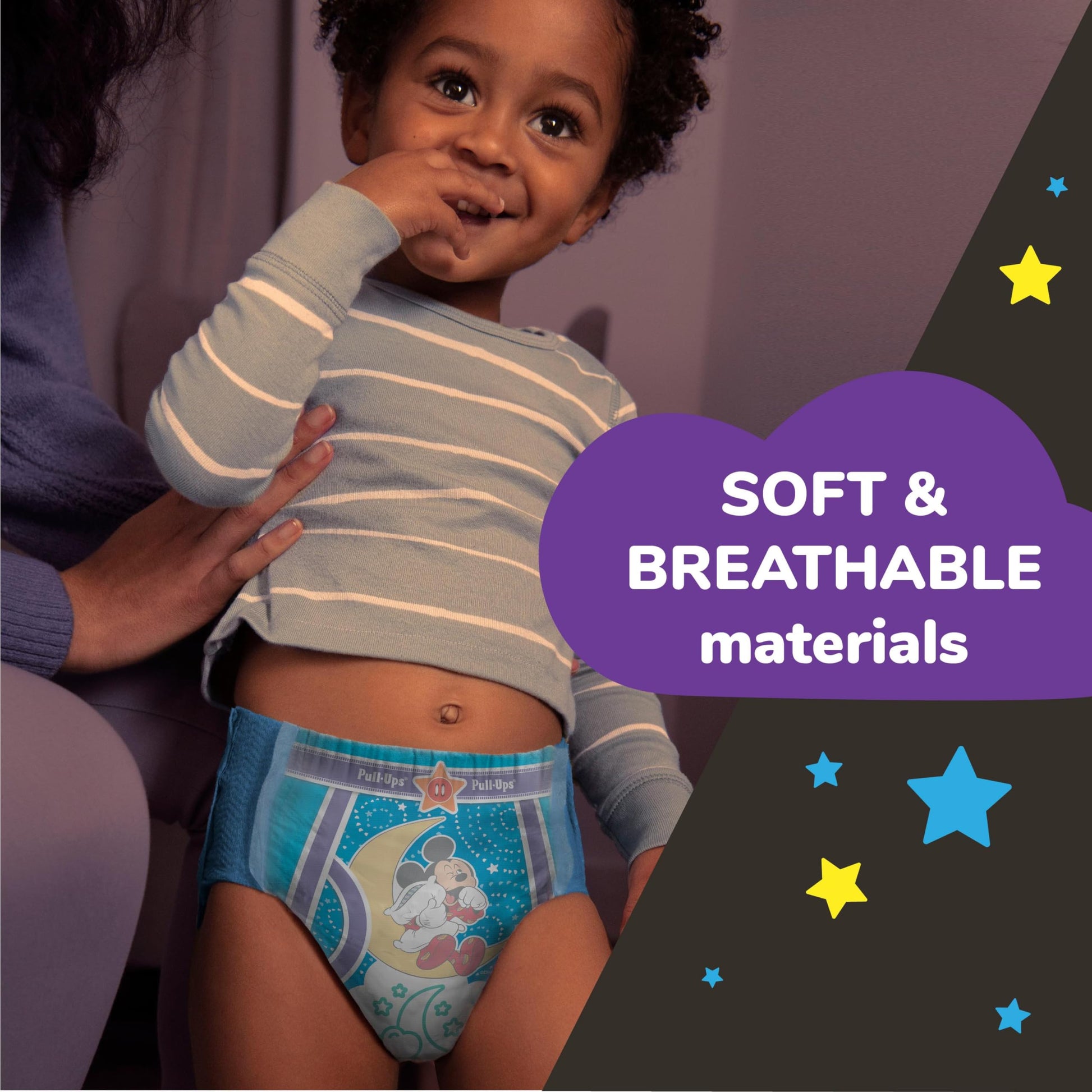 Pull-Ups Boys' Night-Time Potty Training Pants, Size 5T-6T Overnight Training Underwear (46-60 lbs), 44 Ct