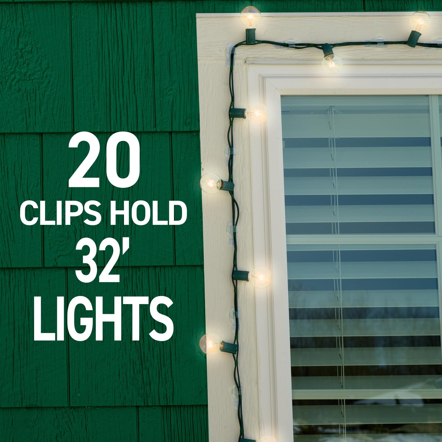 Command Outdoor Light Clips, Damage Free Hanging Outdoor Light Clips with Adhesive Strips, No Tools Wall Clips for Hanging Outdoor Lights and Cables, 20 Clear Clips and 24 Command Strips 🍁 All In One Marketplace Canada