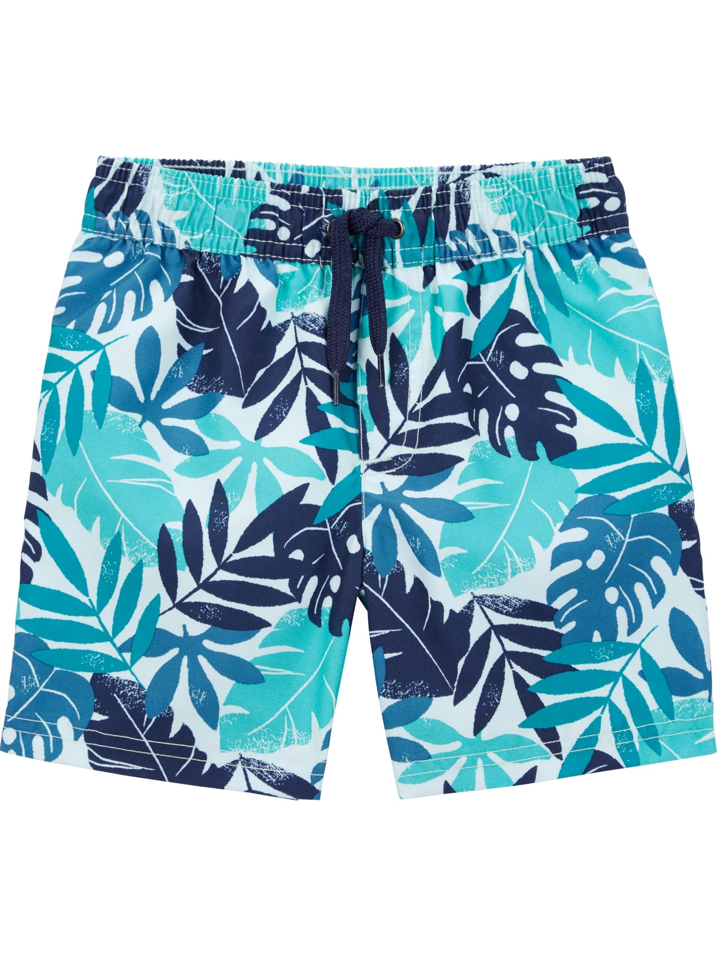 Simple Joys by Carter's Boys' Toddler 2-Piece Swimsuit Trunk and Rash guard, Navy Tropical, 4T 🍁 All In One Marketplace Canada