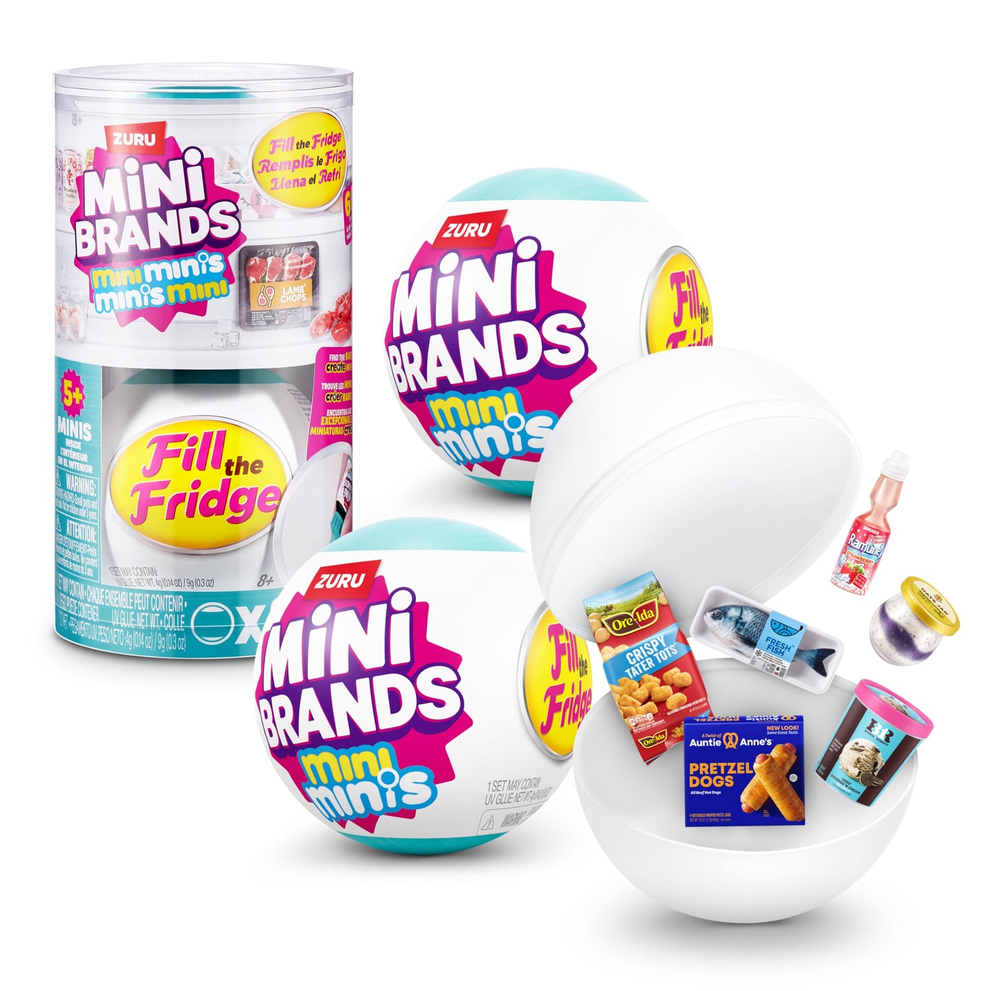 Mini Brands Fill The Fridge Mini Minis Series 1 Capsule by ZURU, Collectible Miniature Toy, 🍁 All In One Marketplace Canada