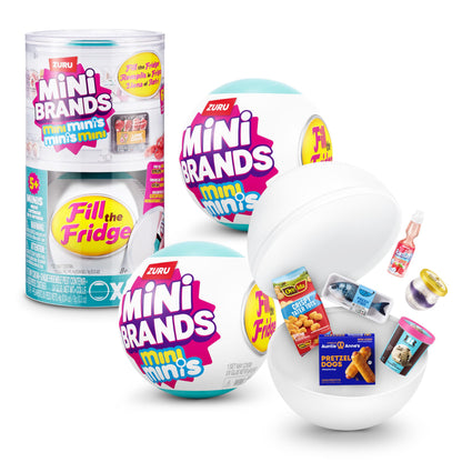 Mini Brands Fill The Fridge Mini Minis Series 1 Capsule by ZURU, Collectible Miniature Toy, 🍁 All In One Marketplace Canada
