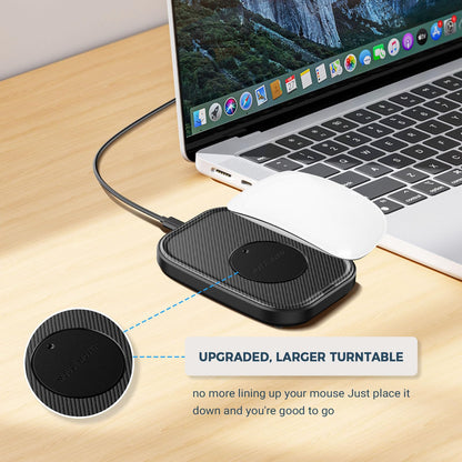 Yonktoo Mouse Jiggler Undetectable – Ultra Slim Mouse Mover with Realistic Movement, No Software Needed, Keeps Your PC Awake and Active, Keeps Computer Awake for Office or Remote Work - Black