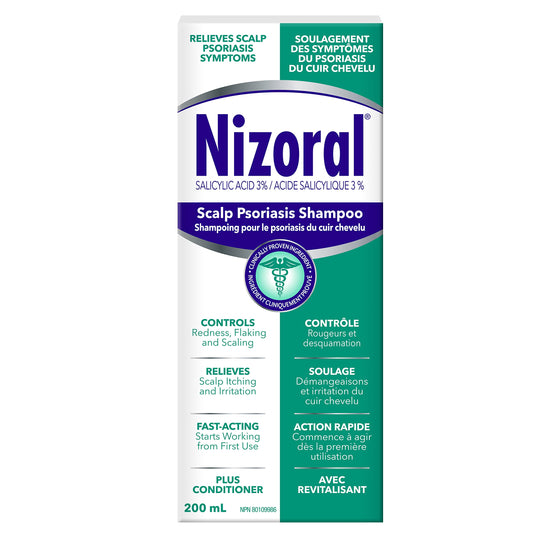 Nizoral Scalp Psoriasis Shampoo - Maximum Strength 200ml - Available at All In One Marketplace Canada