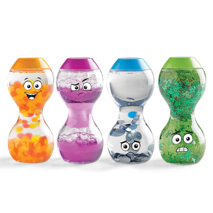 hand2mind Express Your Feelings Sensory Bottles- Excited, Impatient, Lonely, Nervous