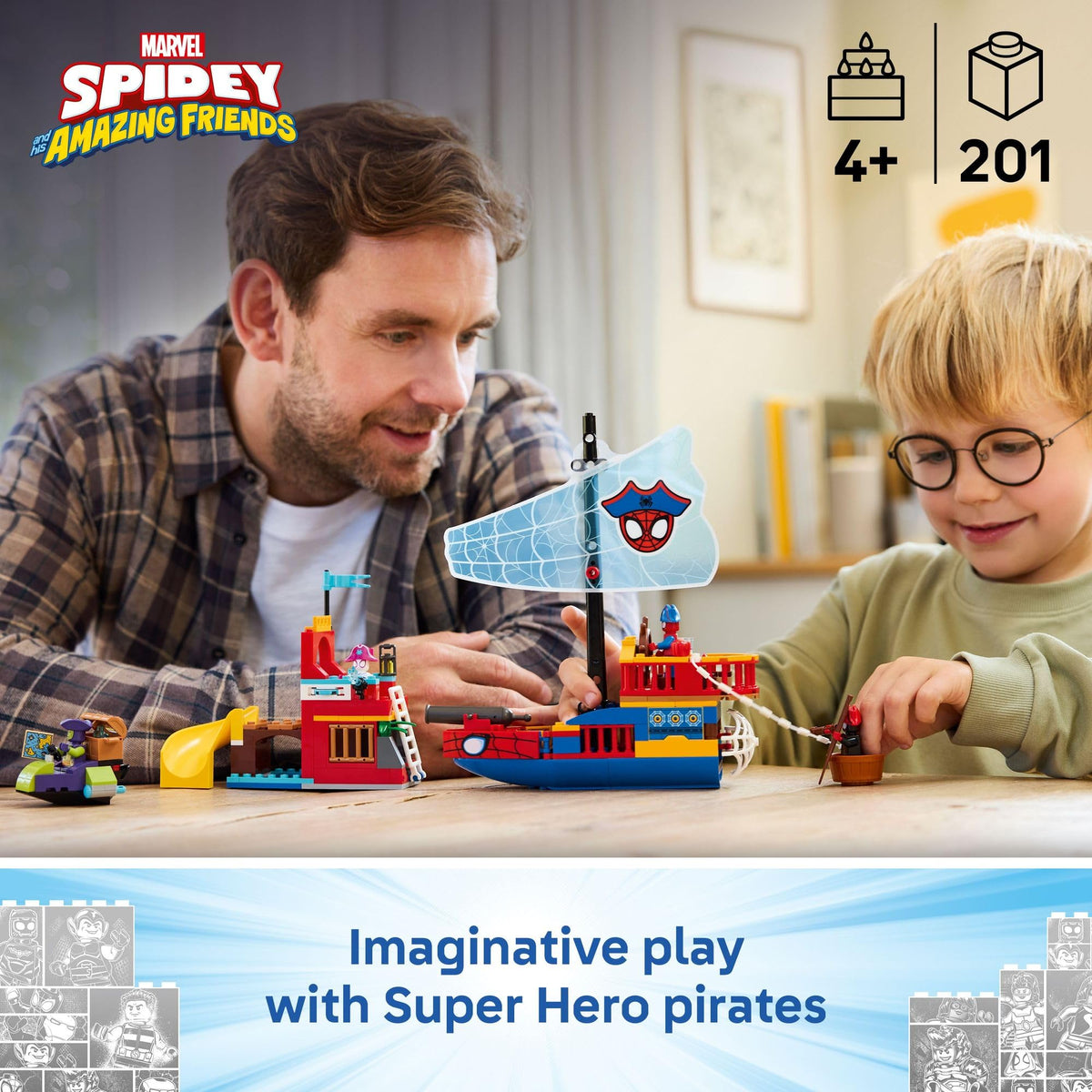 LEGO Marvel Spidey and His Amazing Friends Team Spidey Pirate Ship 11208