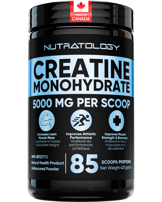 Pure Micronized Creatine Dissolves Easily | Creatine Monohydrate Powder 425g - For Increased Muscle Growth & Performance - Supports Athletic Performance - Creatine Powder for Workouts - 85 Servings
