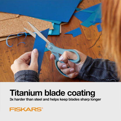 Fiskars 8 Inch Titanium Softgrip Scissors, Color 3 Pack 🍁 All In One Marketplace Canada