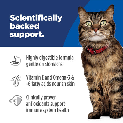 Hill's Science Diet Adult Sensitive Stomach & Skin Chicken & Rice Recipe Dry Cat Food 1.58 kg Bag