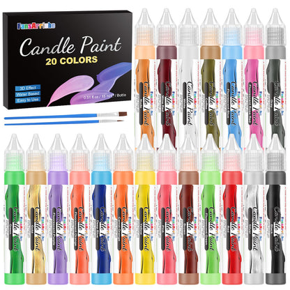 FansArriche Candle Paint, 20 Colors Candle Wax Pen Set for Candle Making 🍁 All In One Marketplace Canada