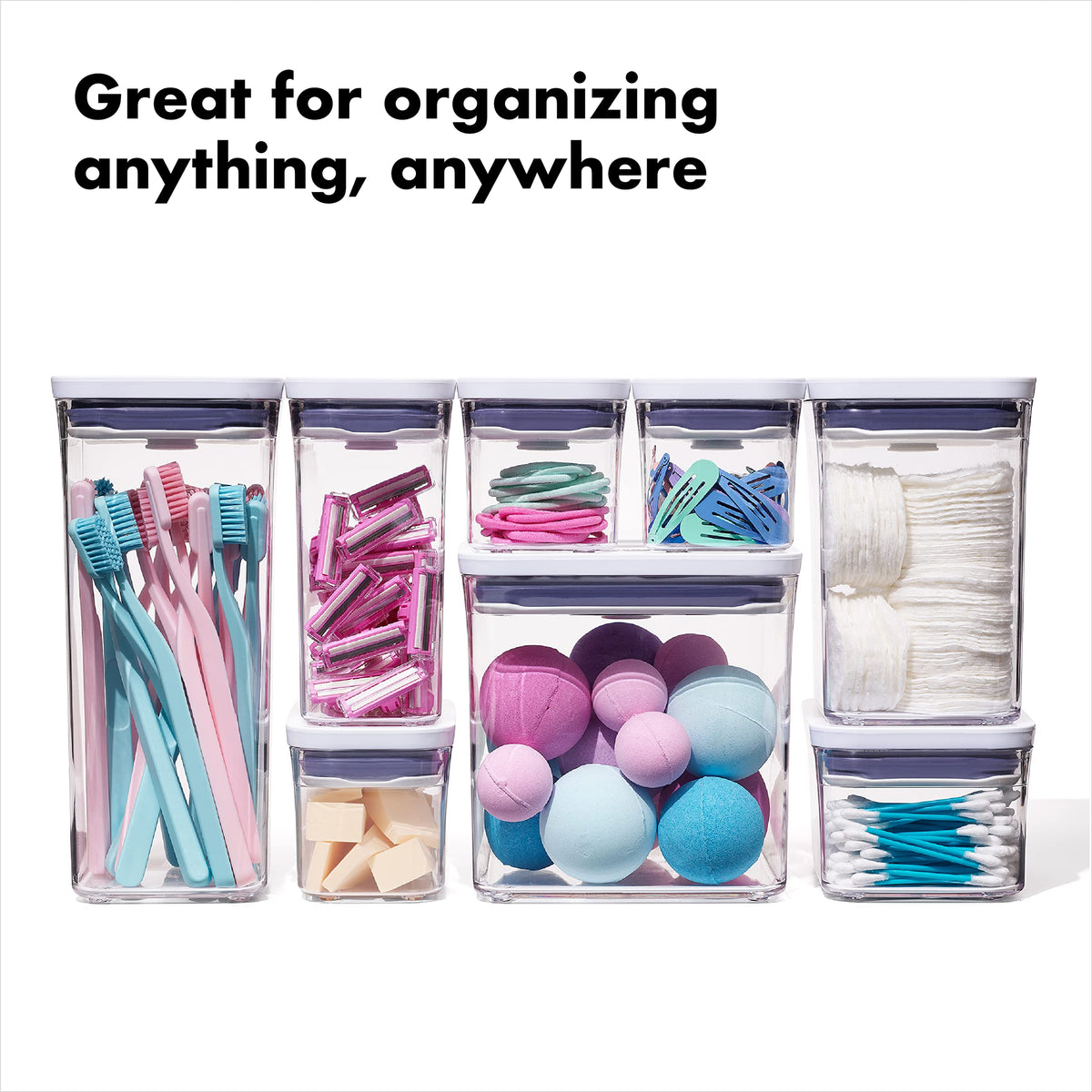 OXO 11235900 Good Grips 5 Piece POP Container, Set, White