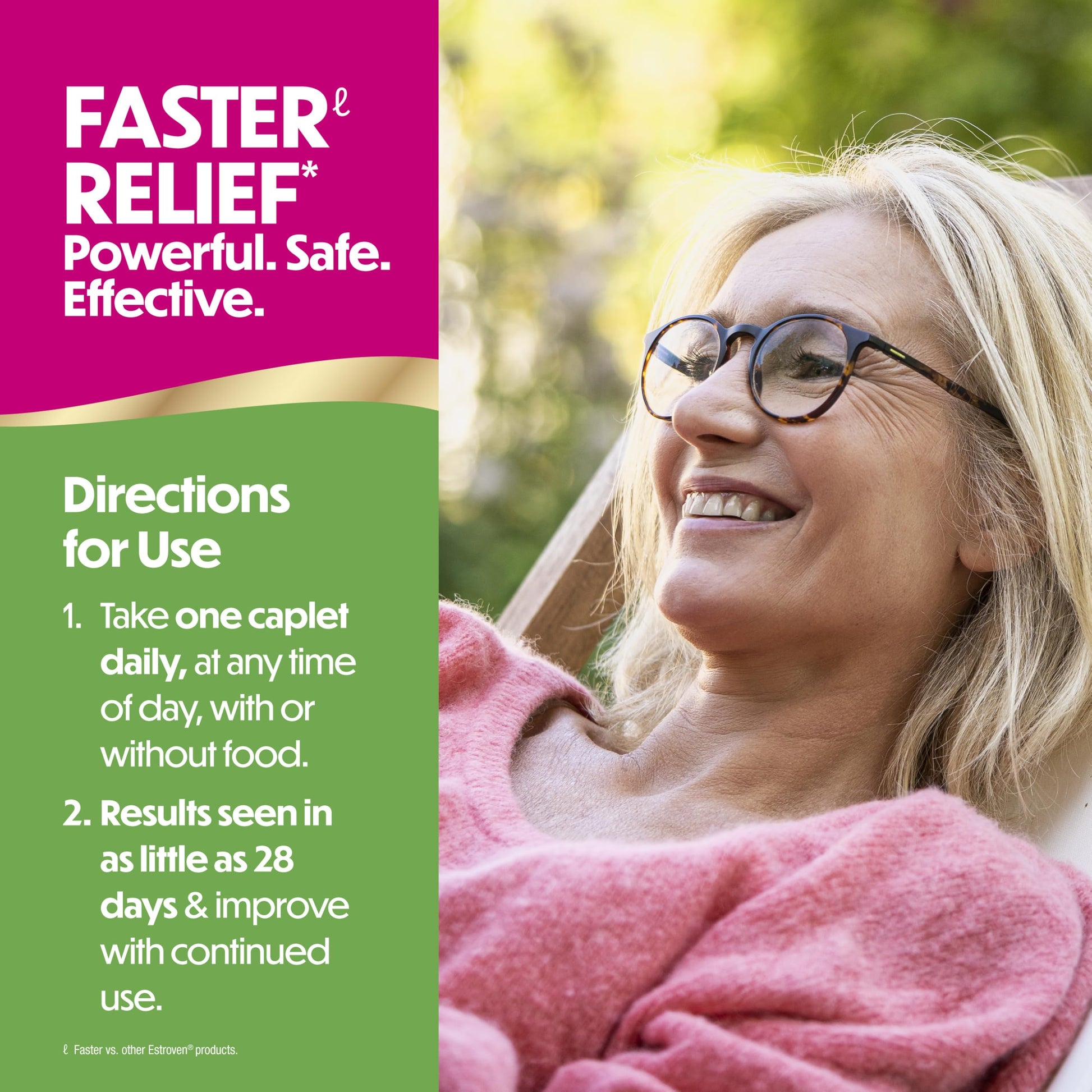 Estroven Complete Multi-Symptom Menopause Supplement for Women, 28 Ct., Clinically Proven Ingredient Provide Menopause Relief & Night Sweats & Hot Flash Relief* Drug-Free & Non-GMO - Available at All In One Marketplace Canada