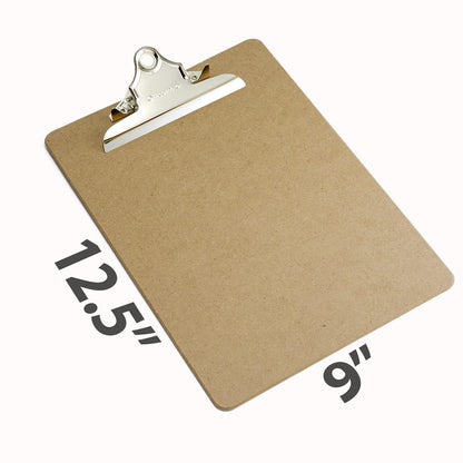 Officemate Recycled Wood Clipboards, 6 Inch Clip, 12 Pack Clipboards, Letter Size (9 x 12.5 Inches), Brown (83712) 🍁 All In One Marketplace Canada