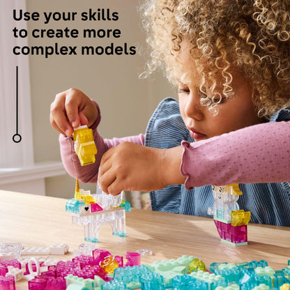 LEGO Classic Magical Transparent Box - Preschool Learning Toy for Boys and Girls, Ages 5+ - Birthday Gift for Kids - Beginner Construction Set - Colorful Building Bricks Toy - 11040 - Available at All In One Marketplace Canada