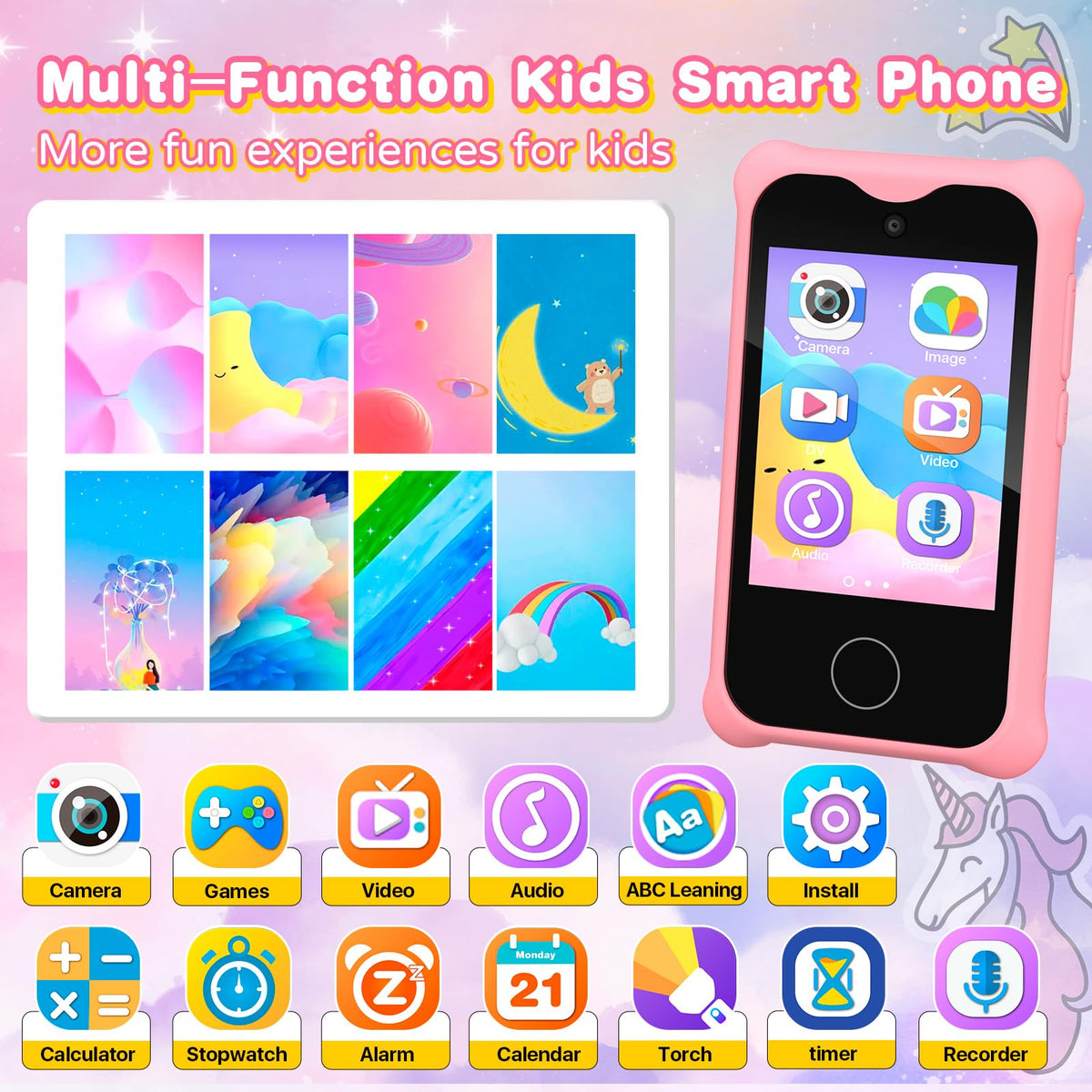 Kids' Toy Phone for Boys Girls Toddlers Baby Childrens 3-8 Years Old 🍁 All In One Marketplace Canada
