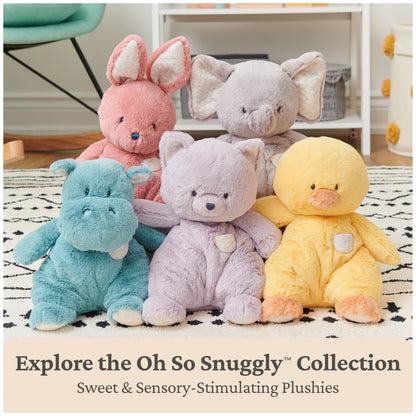 GUND Baby Oh So Snuggly Hippo 12.5-Inch Plush Toy, Ages 0+