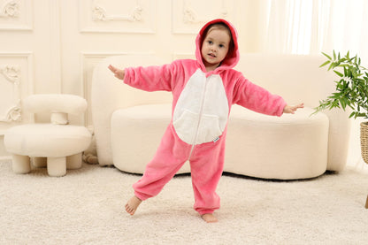 LOLANTA Toddler Boys Girls Shark Costume Hooded Flannel Romper, Pink, 2-3T 🍁 All In One Marketplace Canada