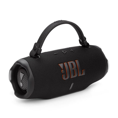 JBL Charge 6 - Portable Waterproof & Drop-Proof Bluetooth Speaker, Bold Pro Sound with AI Sound Boost, 28Hrs of Playtime, Built-in powerbank & Comes with a Sturdy/Removable Carrying Strap (Black)