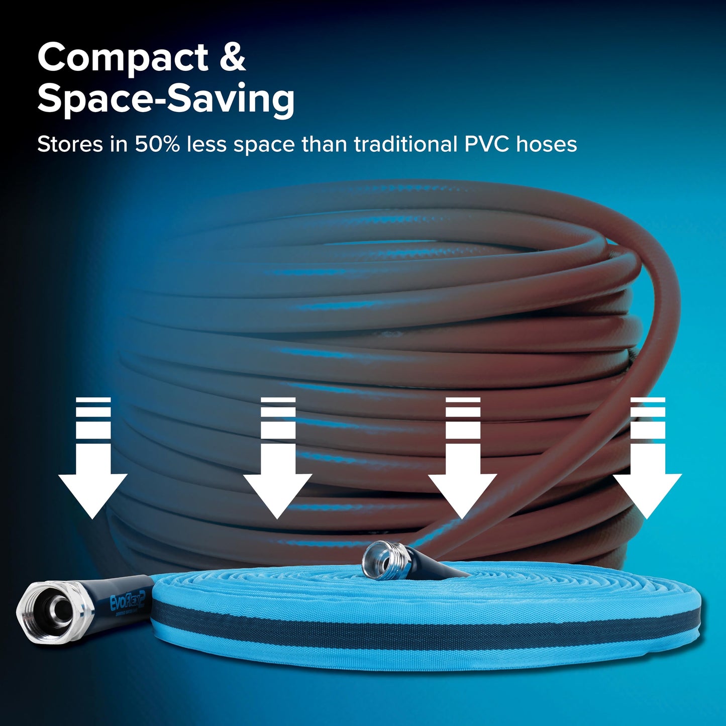 Camco EvoFlex2 25-ft Drinking Water Hose - RV Drinking Water Hose Reinforced with Fabric & Ultra Lightweight - Contains No Lead, No BPA & No Phthalate - Abrasion Resistant (22577) Camco