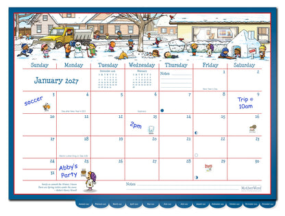 2027 MotherWord Deluxe Magnetic Ultimate Family Calendar and Chore Chart, 16-Month Family Planner, Sept 2026-Dec 2027, English, Large Deluxe Version, 18" x 13.5" (MWFCT12827) 🍁 All In One Marketplace Canada