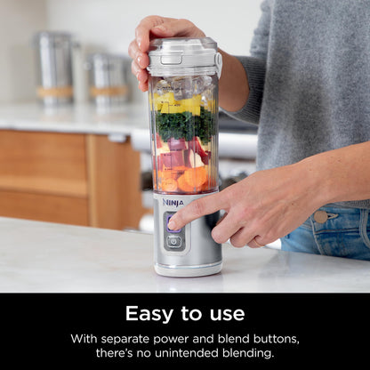 Ninja Blast Portable Blender, Cordless, 18oz. Vessel, Personal Blender for Shakes & Smoothies, BPA Free, Leakproof Lid, USB-C Rechargeable, White, BC151WHC (Canadian Version) 🍁 All In One Marketplace Canada