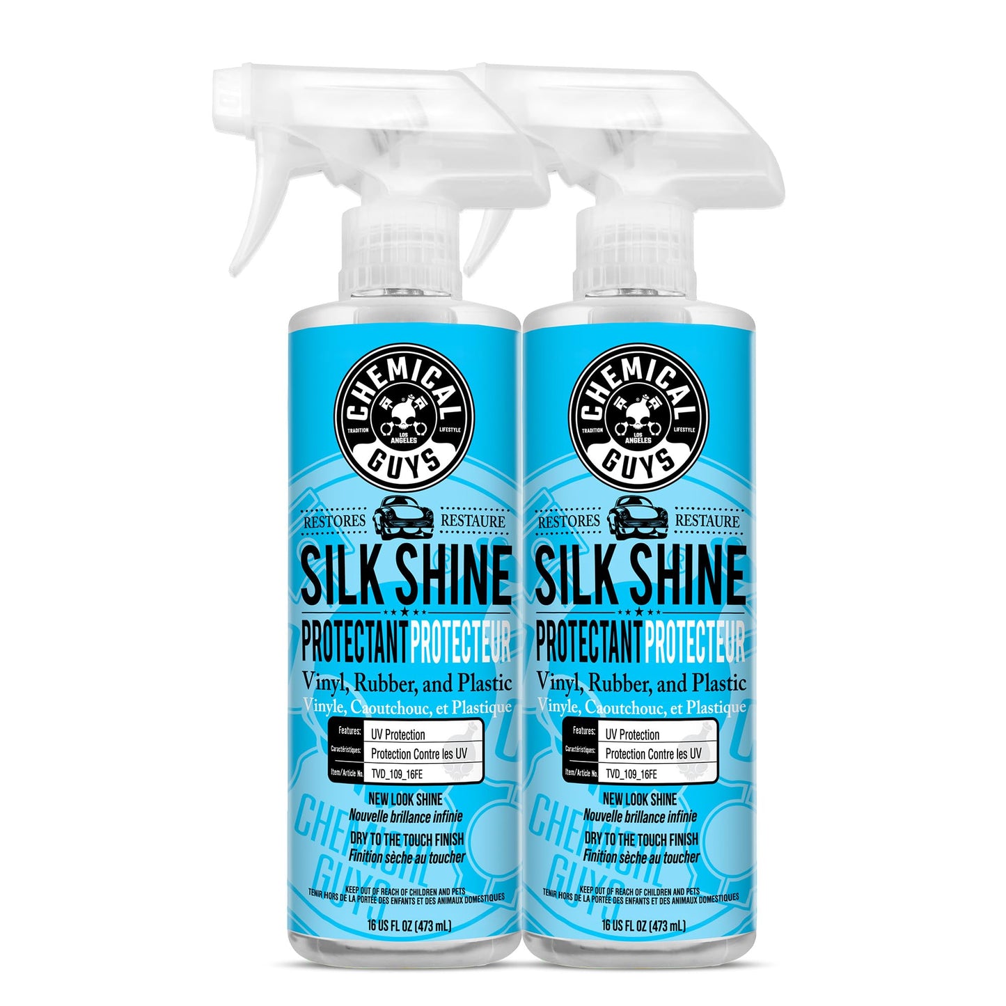 Chemical Guys Silk Shine Spray-able Dry-to-The-Touch Dressing and Protectant for Tires, Trim, Vinyl, Plastic and More, Safe for Cars, Trucks, Motorcycles, RVs & More, 473 ml (2 Pack) 🍁 All In One Marketplace Canada
