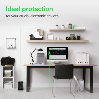 APC UPS Battery Backup & Surge Protector with USB Charger, 600VA APC Back-UPS (BE600M1)