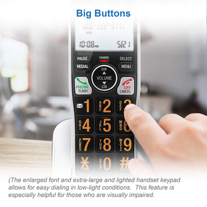 AT&T BL102-4S 4-Handset Cordless Phone with Answering System, 2" Display, Backlit Buttons & Visual Ringer, Black/Silver 🍁 All In One Marketplace Canada