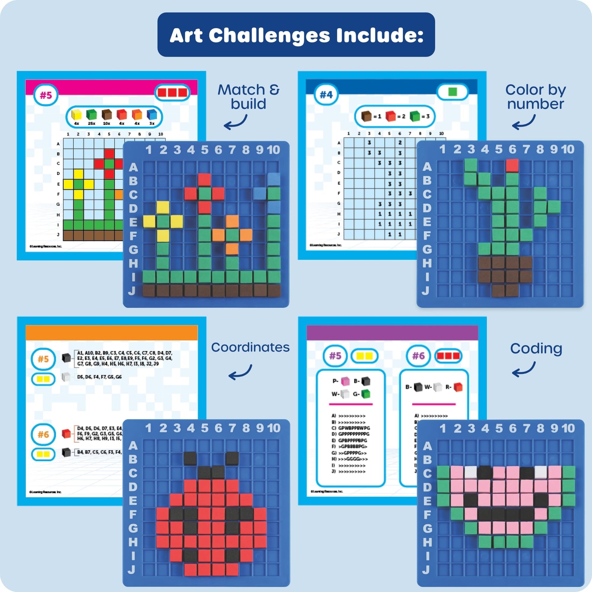 Learning Resources STEM Explorers Pixel Art Challenge Learning Resources