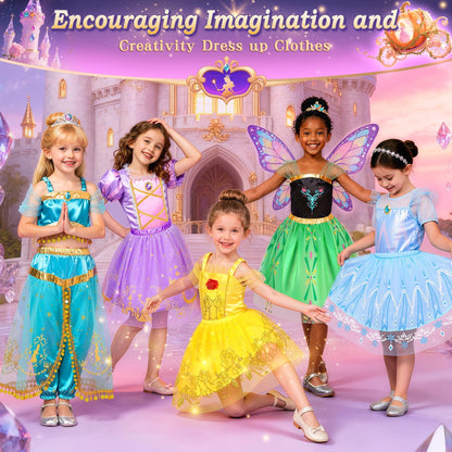 Princess Costumes for Girls, Princess Dress up Clothes for Girl 4-6 🍁 All In One Marketplace Canada