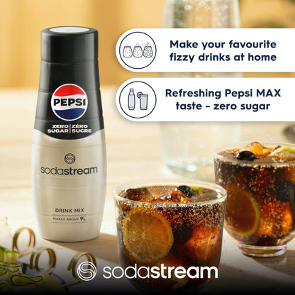 SodaStream Pepsi Zero Sugar Flavor Syrup 440mL – 6-Pack (Yields 54L)