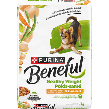 Beneful Healthy Weight Dry Dog Food, Real Chicken - 7 kg Bag