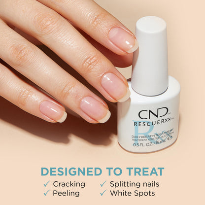 CND Vinylux RescueRXx Daily Keratin Treatment, 0.5 Fl Oz