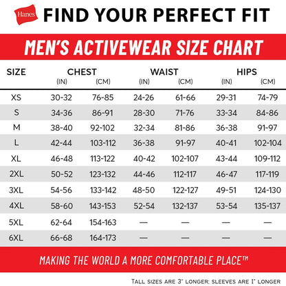 Hanes Mens Men's Beefy Tall Short Sleeve Tee Value Pack (2-Pack) Fashion t Shirts, Black, 3X-Large Tall US