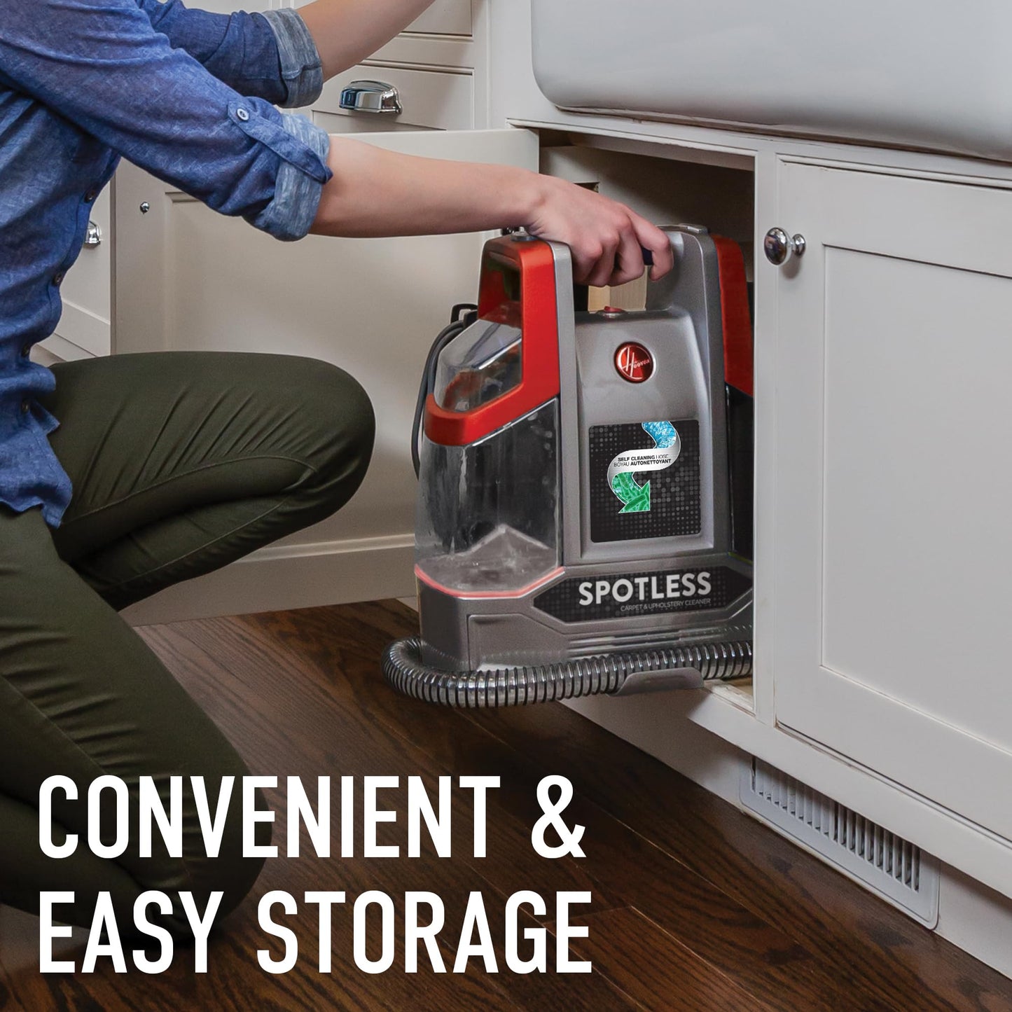 Hoover Spotless Portable Carpet + Upholstery Spot Cleaner Machine, Lightweight Shampooer Machine, Pet Stain Remover, Car and Auto Detailer, Pair with Hoover Carpet Cleaner Solution - Available at All In One Marketplace Canada