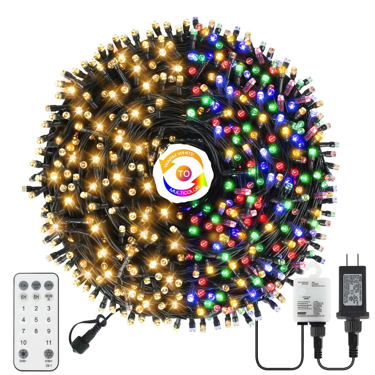 Green Convenience 170FT 500LED UL Color Changing String Lights,11Modes 🍁 All In One Marketplace Canada