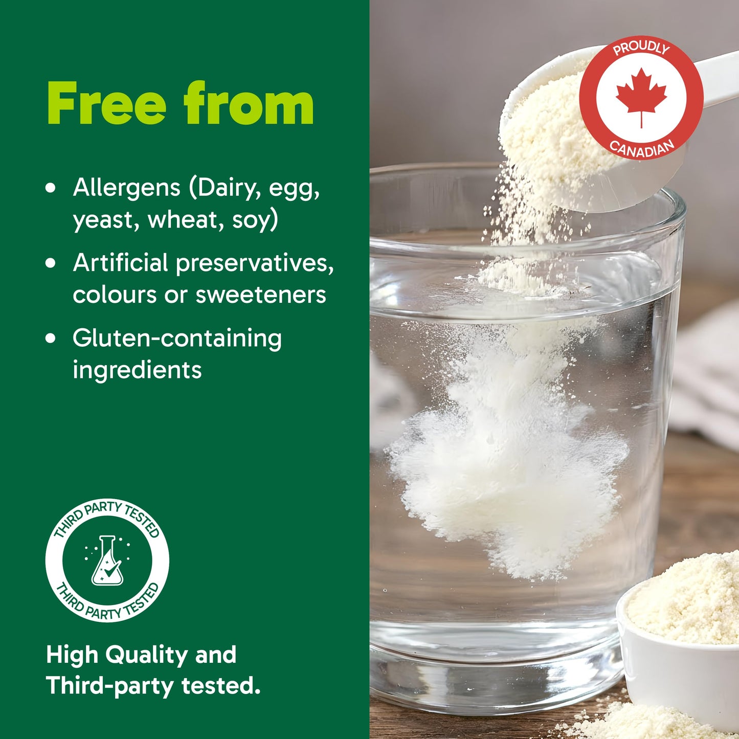 Organika Canadian-Made Creatine Powder- Peach Mango- Pure Micronized Creatine Monohydrate - Helps Build Lean Muscle, Increase Strength, and Improved Recovery and Performance for Men and Women - 600g