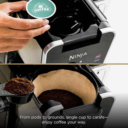 Ninja CFP301C DualBrew Pro Specialty Coffee System, Single-Serve, Pod, and 12-Cup Drip Coffee Maker (Canadian Version) , Black