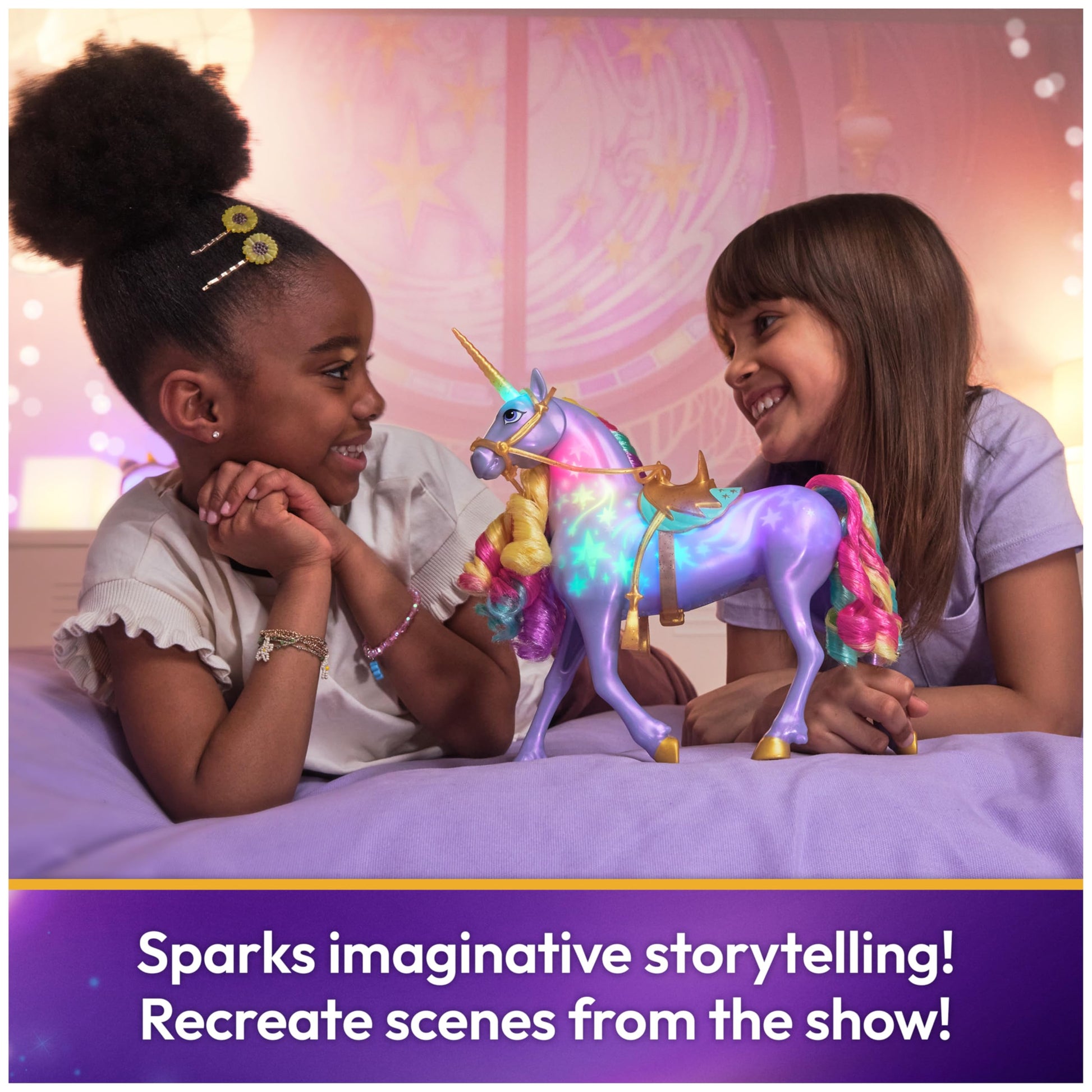 Unicorn Academy, Interactive Rainbow Light-up Wildstar with Lights, Sounds & Music, Easter Gifts Idea, Dolls & Unicorn Toys for Girls Ages 4 and up Unicorn Academy