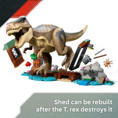LEGO Jurassic World T. rex River Escape - Dinosaur Toy for Kids, Boys, and Girls, Ages 5-7 - Jurassic World Toy Boat and LEGO Minifigures - Creative Dinosaur Gift for Movie Fans - 76975 LEGO