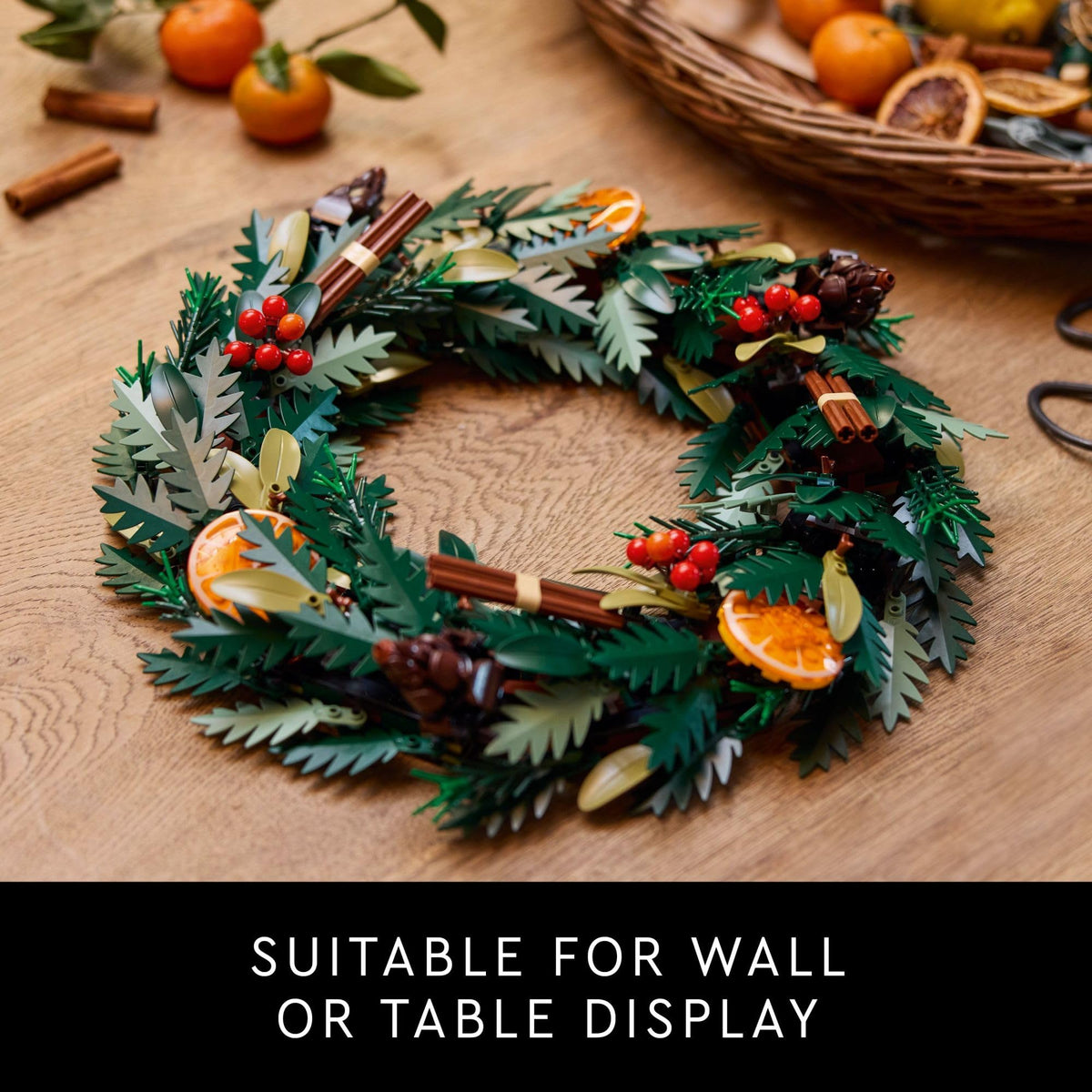 LEGO Icon Wreath Building Set - Artificial Christmas Wreath for Decoration W/Four Hanging Loops for Display Ideas for Mom, Dad, & Significant Others - 10340 🍁 All In One Marketplace Canada