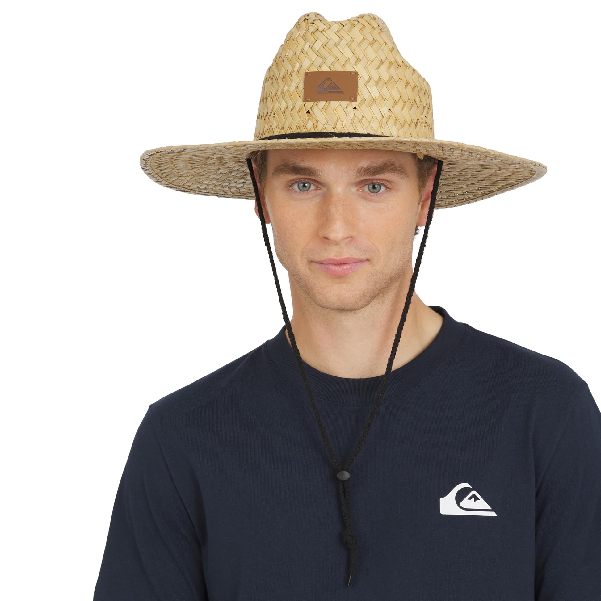 Quiksilver Men's Wide Brim Outdoor Lifeguard Straw Sun Hat, Natural, XX-Large Quiksilver