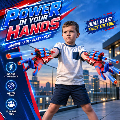 2 Pieces Spider Web Shooters for Kids, Cosplay Launcher Gloves Hero Webs Shooter, Toys Gifts for Boys Girls, Halloween Christmas Birthday Toys for Kids 🍁 All In One Marketplace Canada
