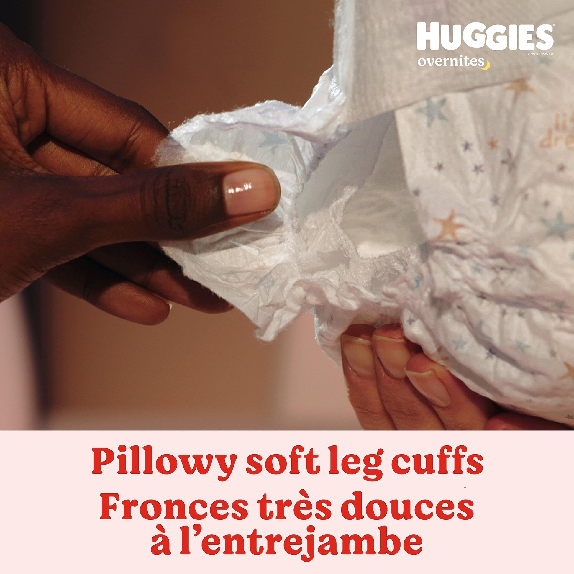 Overnight Diapers Size 7 (41+ lbs), 68 Ct, Huggies Overnites Nighttime Baby Diapers
