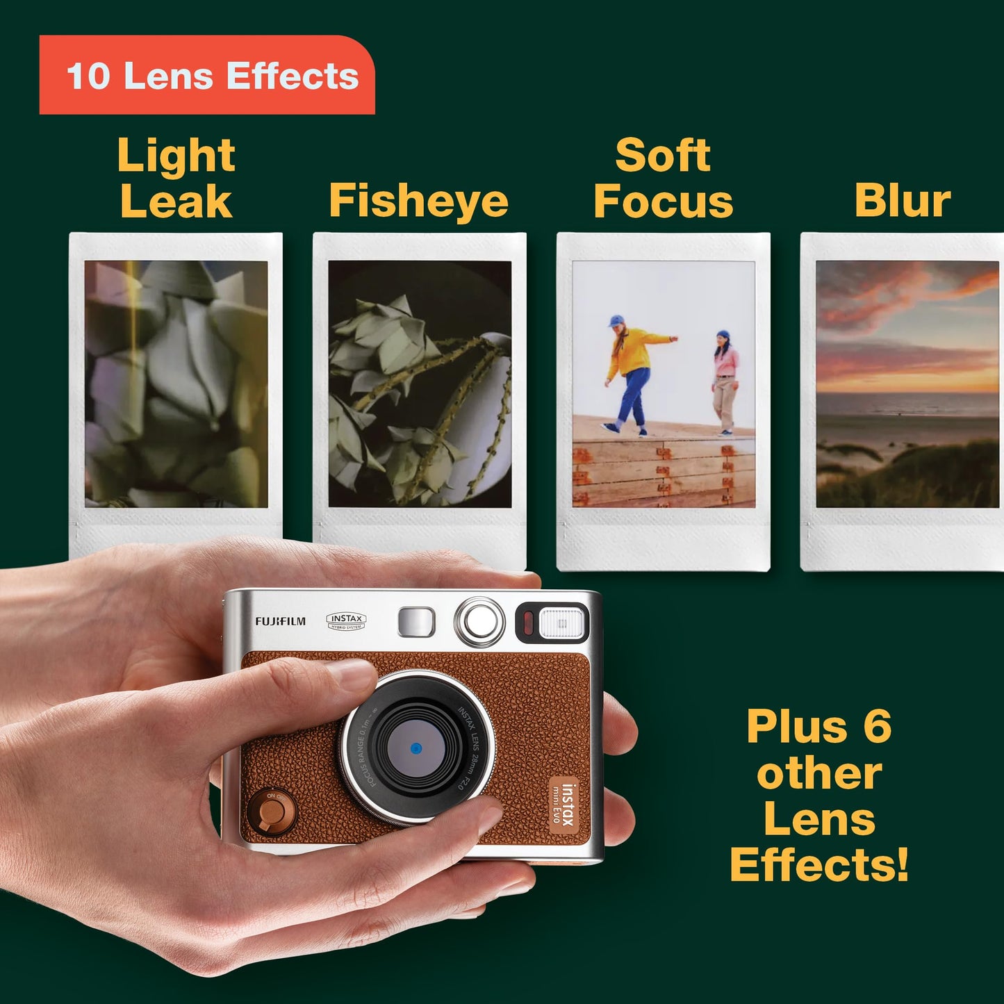 Fujifilm INSTAX Mini Evo Hybrid Instant Camera - Brown 🍁 All In One Marketplace Canada