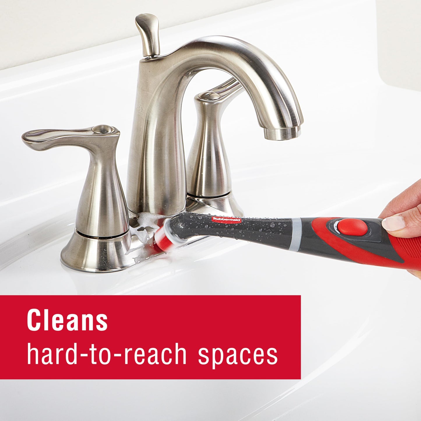 Rubbermaid Reveal Power Scrubber, Grout & Tile Bathroom Cleaner, Shower Cleaner, and Bathtub Cleaner, Multi-Purpose Scrub Brush - Available at All In One Marketplace Canada